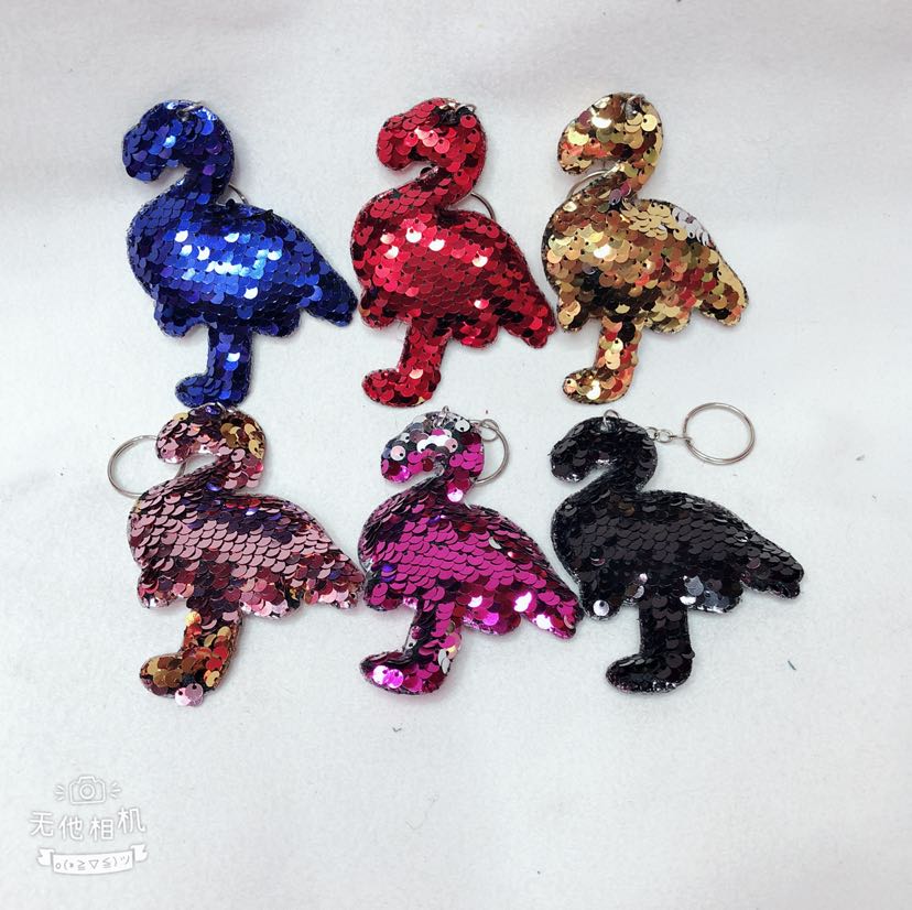 New Korean-style trendy keychain pendant with sequins and sparkling mermaid pendant keychain