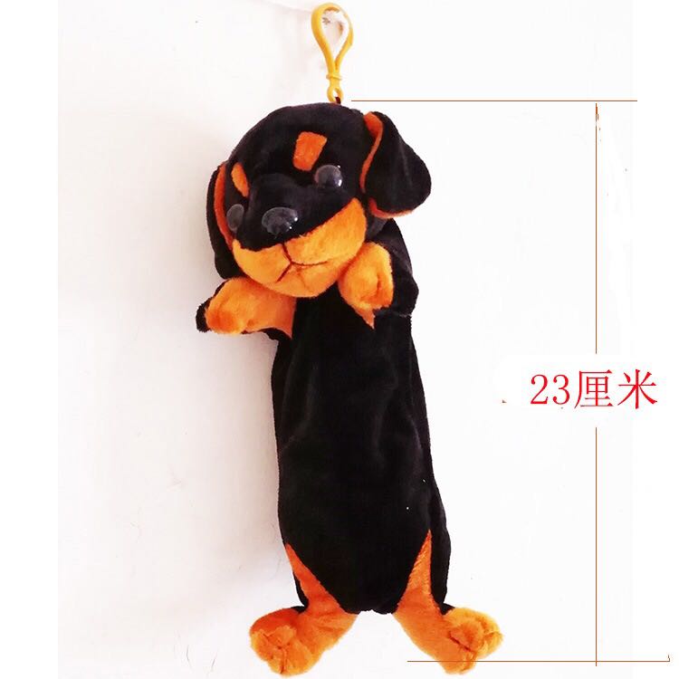 Plush toys, plush pen cases, dog pen cases, plush figurines, pen cases, children's creative gifts are given away details Picture