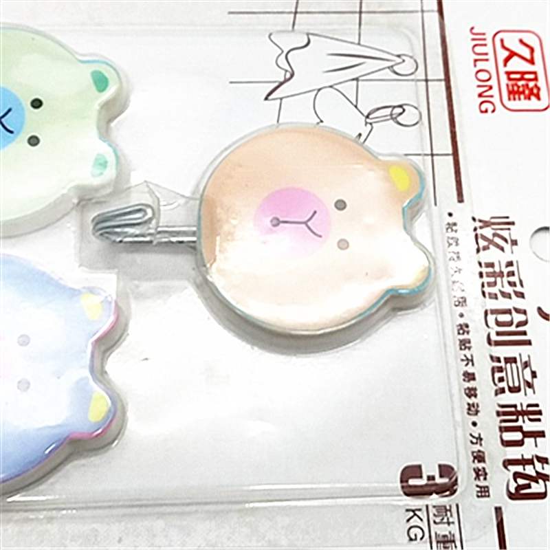 Sunshine Department Store Cartoon Strong Adhesive Hook, non-punching adhesive, load-bearing, cute pattern Specification image