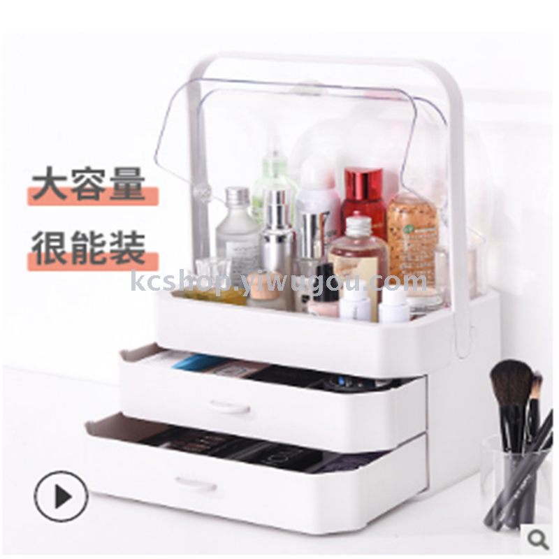 Cosmetic storage box, drawer-type portable transparent desktop organization and storage rack, storage box details Picture