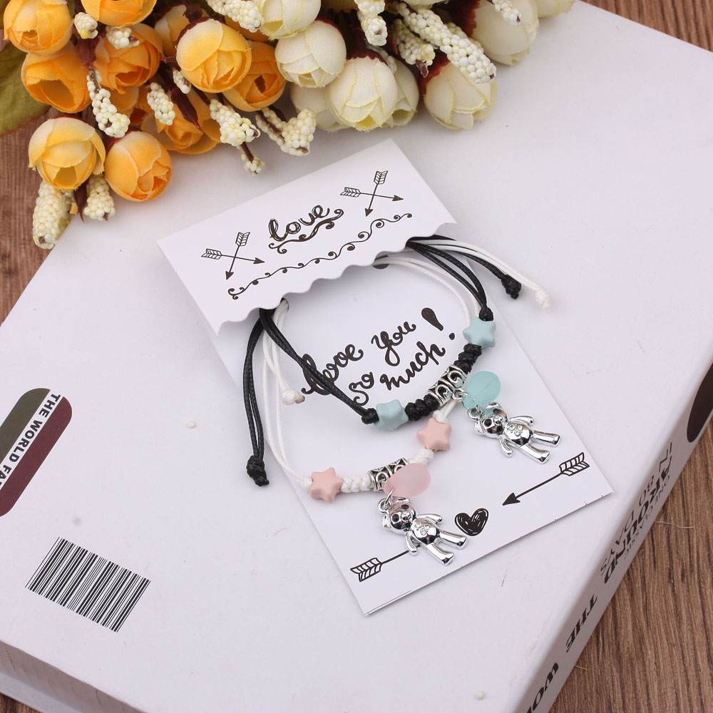 10-yuan store accessories, couple bracelets, a couple of Korean version bracelets, Japanese and Korean student bracelets, accessories and gifts