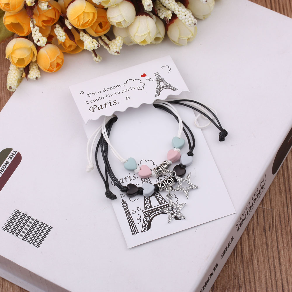 10-yuan store accessories, couple bracelets, a couple of Korean version bracelets, Japanese and Korean student bracelets, accessories and gifts Specification image