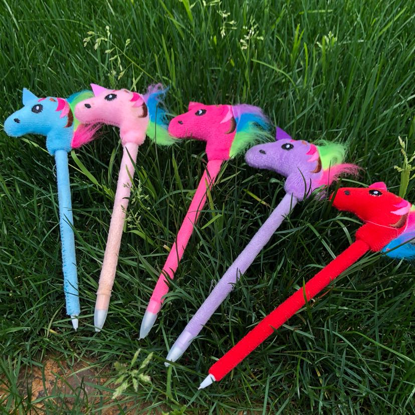 Plush toys, plush pens, unicorn pens, stationery pens, cartoon pens, best-selling cartoon pens in South America