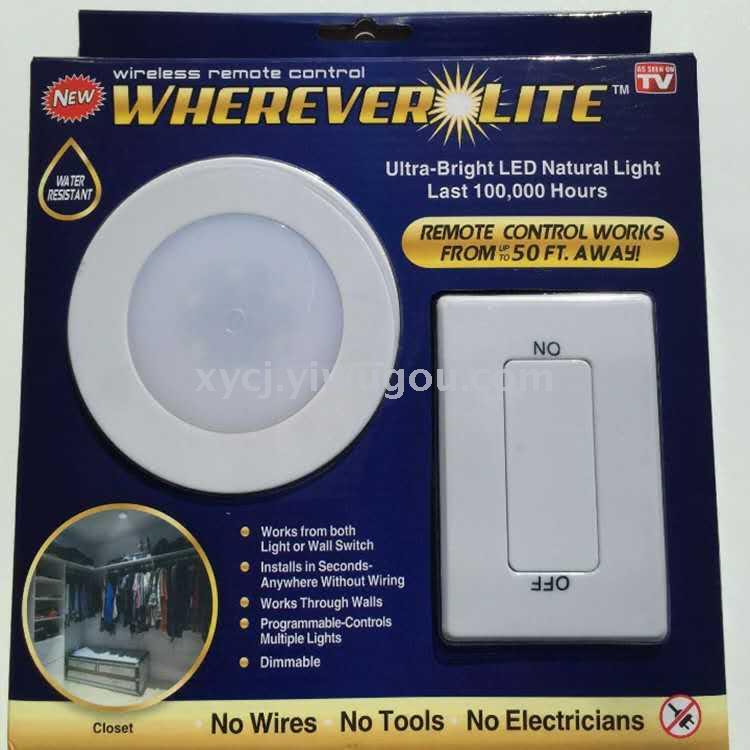 wherever lite 无线可定时壁灯 橱柜灯 拍拍灯多功能走廊灯小夜灯