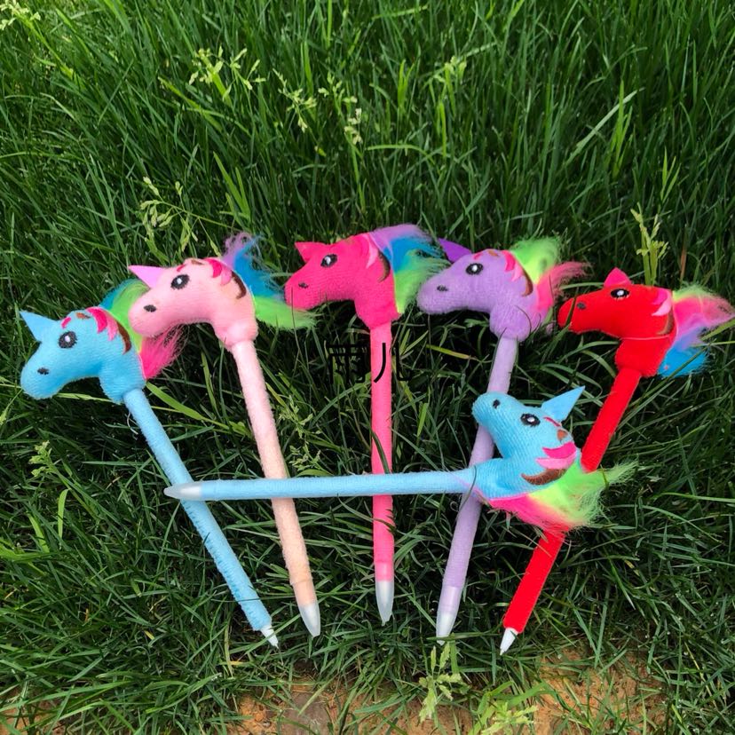 Plush toys, plush pens, unicorn pens, stationery pens, cartoon pens, best-selling cartoon pens in South America Specification image