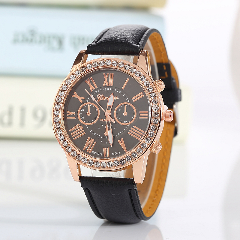 Classic hot sell Geneva watch Color belt watch Fashion men's watch Men's watch Geneve watch