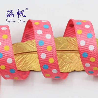 Ribbed Ribbon Printing Diy Ribbon Printing Dot Ribbon Printing Dot Polyester Ribbon Polyester Ribbon Garment Accessories