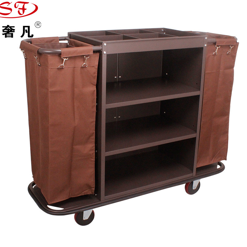 Shefan Hotel service vehicle, hotel linen collection vehicle, double-sided guest room entrance service vehicle, working linen vehicle Application Scenario