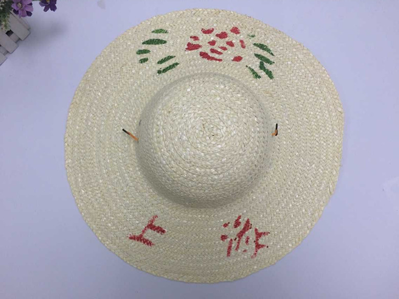 Lightweight decorative hats, fishing men's hats, travel farm straw hats, large rainproof hats for kindergartens, conical hats, woven protective hats details Picture