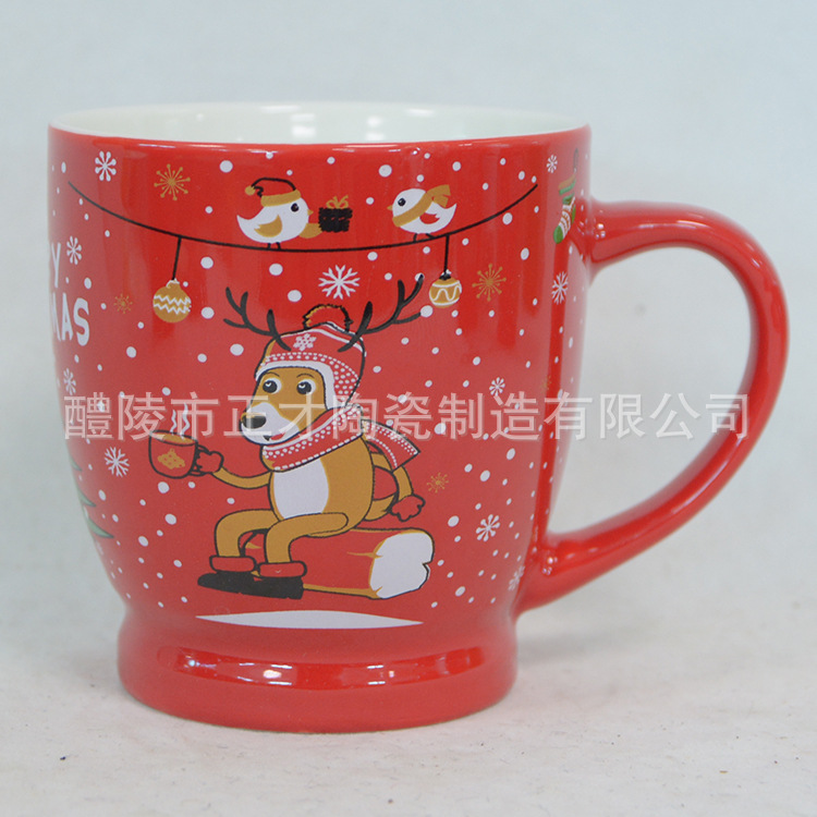 Customized Christmas promotional gifts can be printed with logos, mugs, advertisements, ceramic cups and creative coffee cups Specification image
