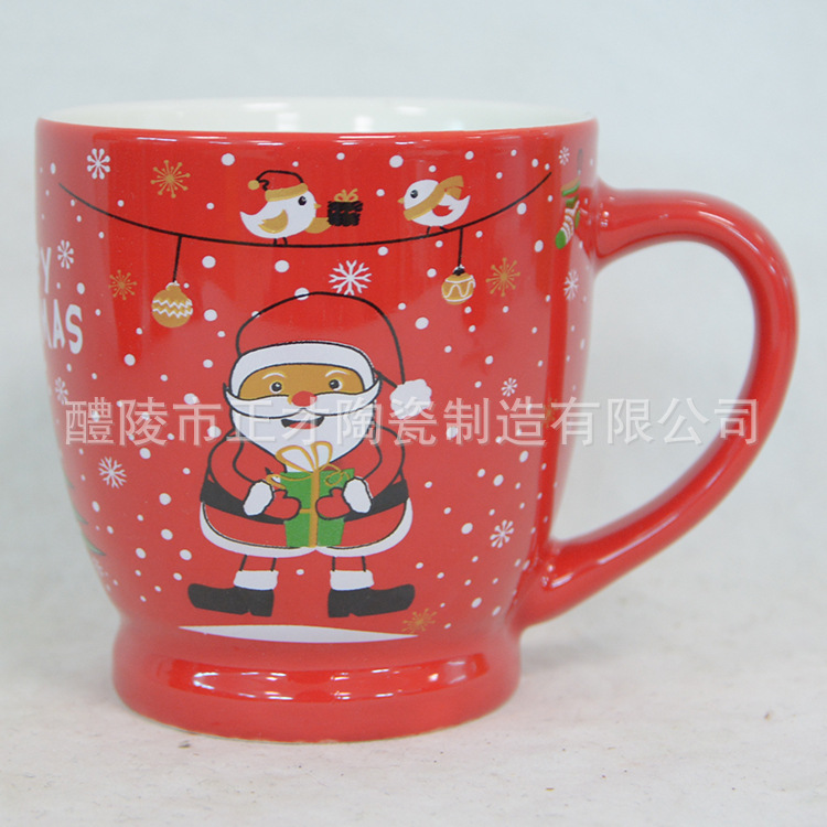 Customized Christmas promotional gifts can be printed with logos, mugs, advertisements, ceramic cups and creative coffee cups Application Scenario