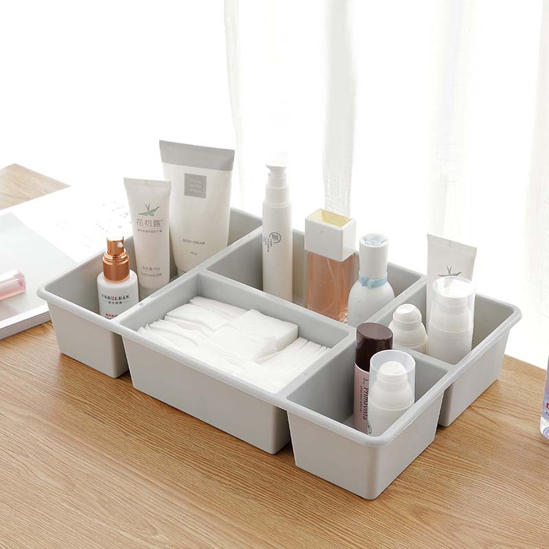 Plastic underwear storage box, underwear and bra box, household compartments drawer type