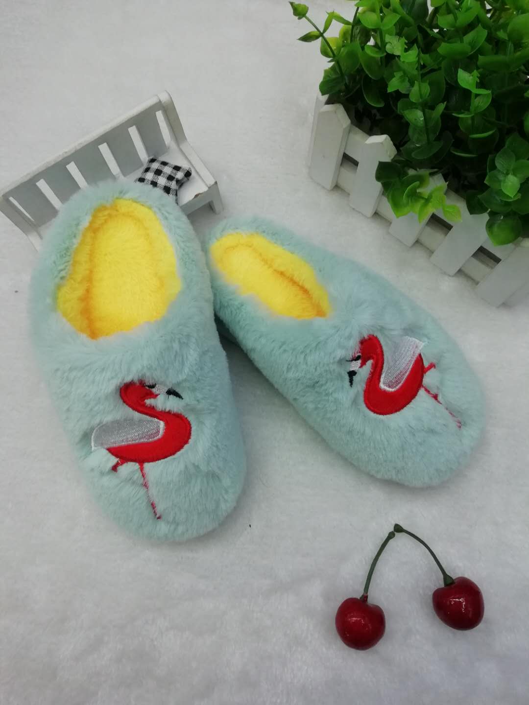 Cotton slippers children girls winter cute cartoon soft sole children boys non slip baby warm home wool slippers