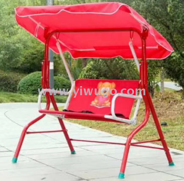 New cartoon children double swing baby rocking chair lifting chair casual folding chair patio balcony swing