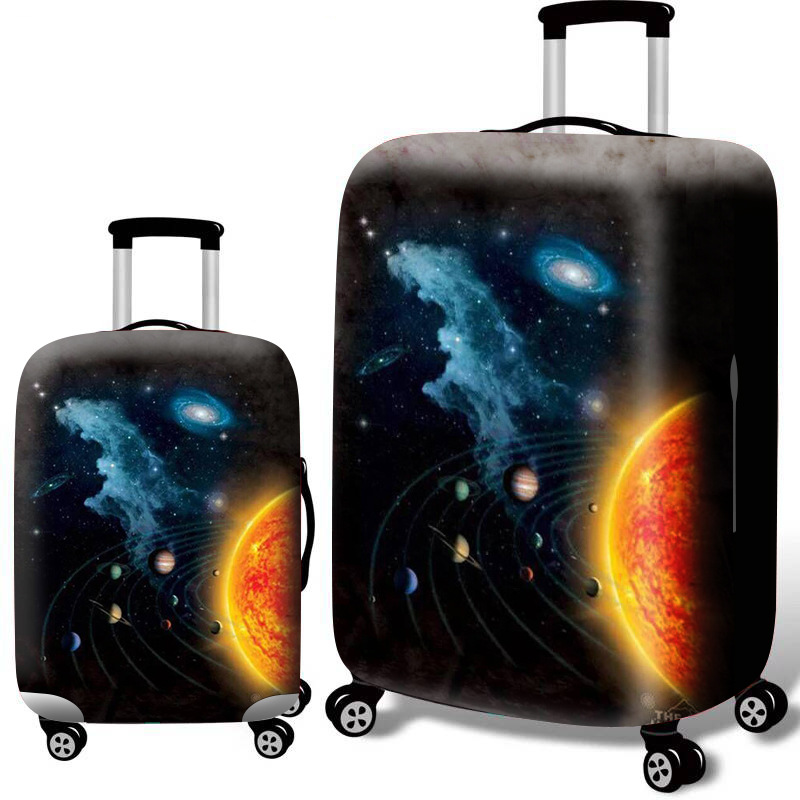 行李箱套 保护套 拉杆箱箱套 24寸旅行箱套罩弹力耐磨印花防水
