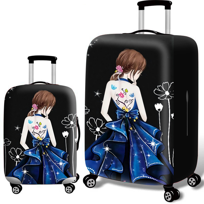 New luggage protective cover thickened wear-resistant suitcase cover strong elastic wear-resistant