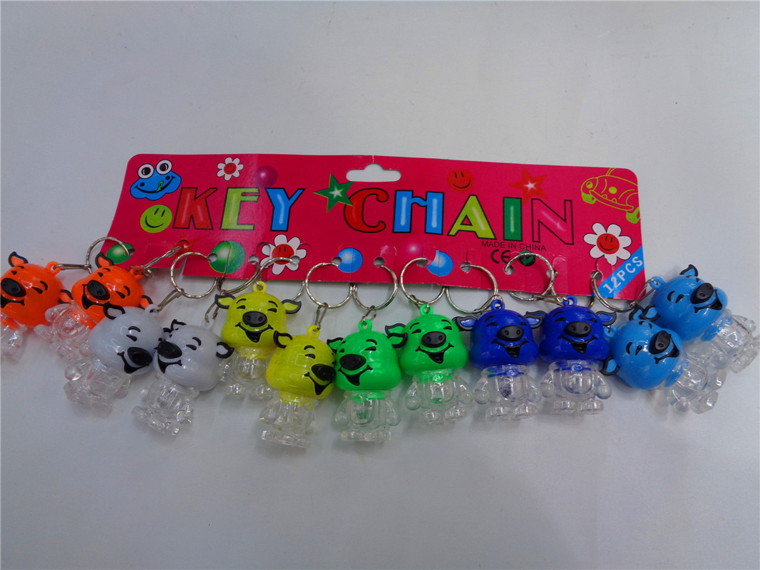 Gift, toy, fortune pig, night light, keychain light, LED flashlight, street stall supply, factory direct sales