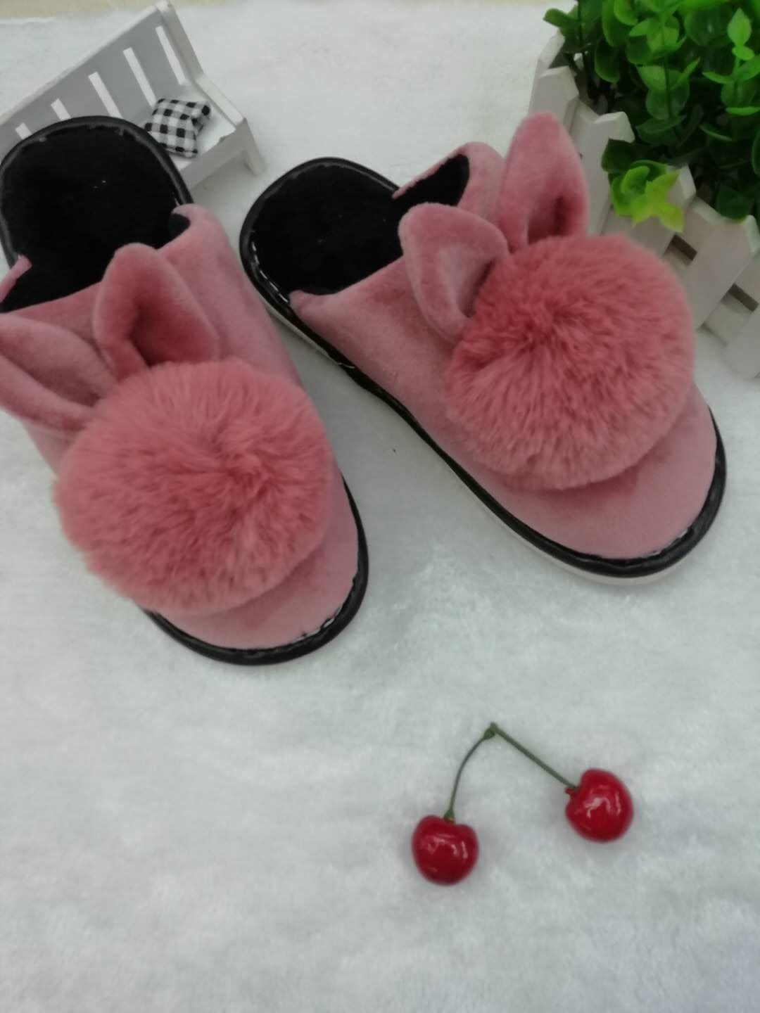 Slipper autumn winter home month shoes anti - slip indoor warm lovely soft soft cotton slippers wholesale thumbnail