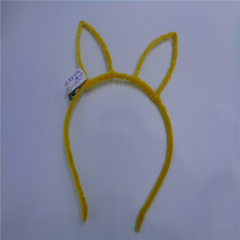 儿童玩具饰品小夜灯兔耳朵10灯七彩发夹商城超市地摊货源厂家直销