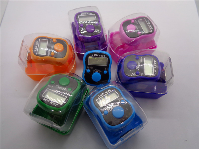 Electronic counter rings for Buddhist products, luminous point display for chanting the Buddha's name, direct sales from the manufacturer at street stalls Specification image