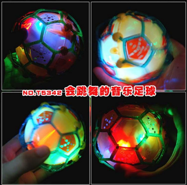New products are selling well at street stalls! Wholesale of music glowing toys, electric glowing footballs, jumping balls, and dancing footballs Application Scenario