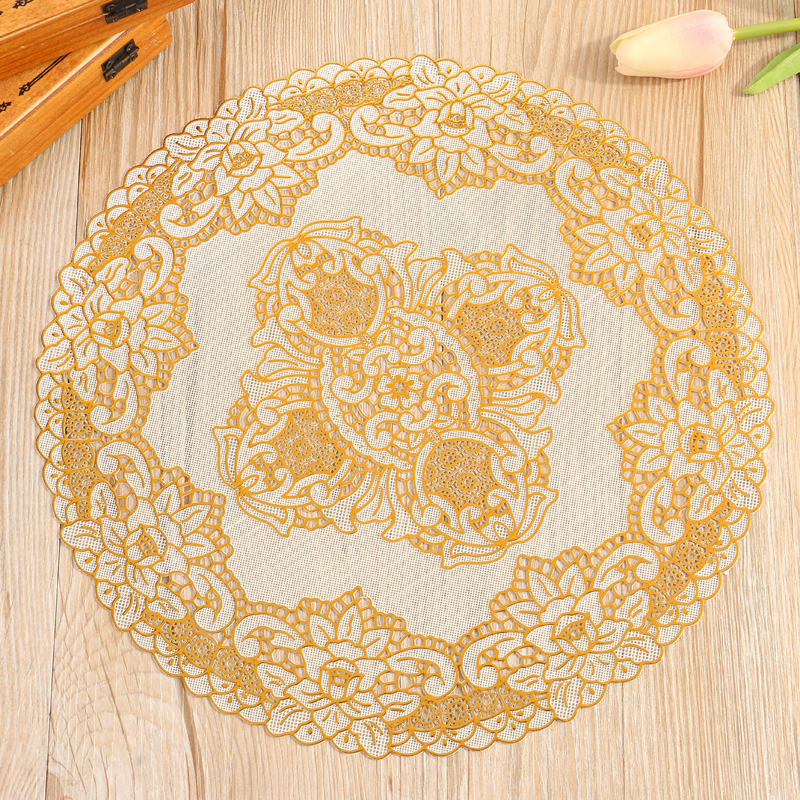 PVC material round table MATS, bowl MATS, plate MATS, coffee table ashtray MATS, cup MATS, vase MATS, household heat insulation MATS Specification drawing