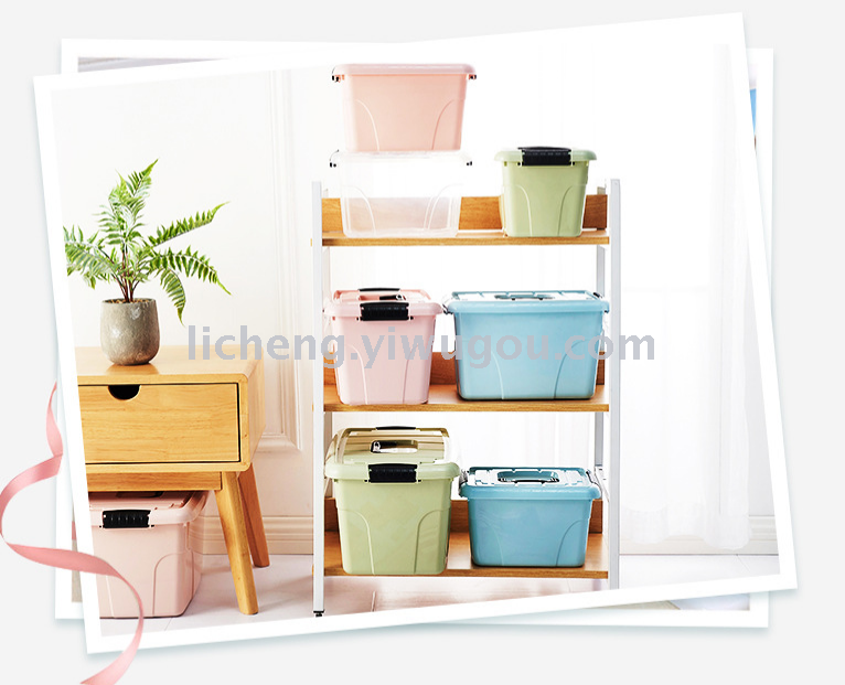 Storage box, portable children's toy organizing box, wheeled storage box Specification image