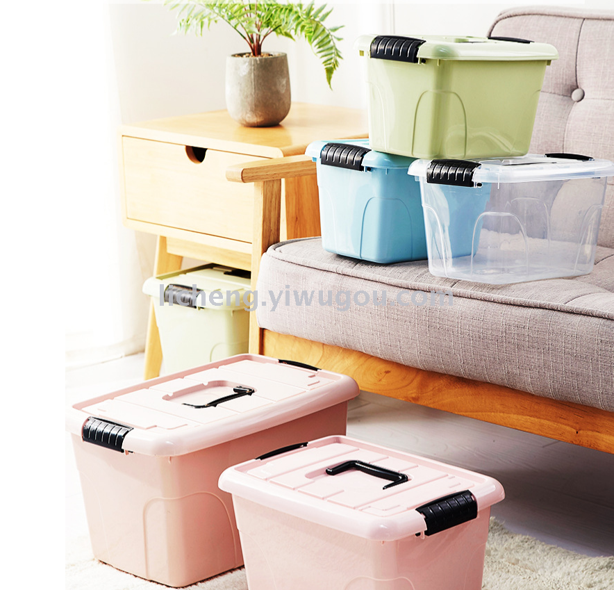 Storage box, portable children's toy organizing box, wheeled storage box Application Scenario