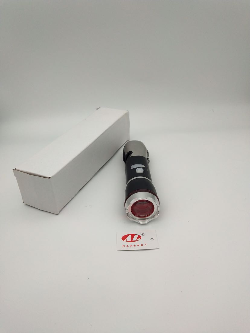 Multi-functional super bright flashlight mini self-defense tool light Car emergency rescue hammer flashlight