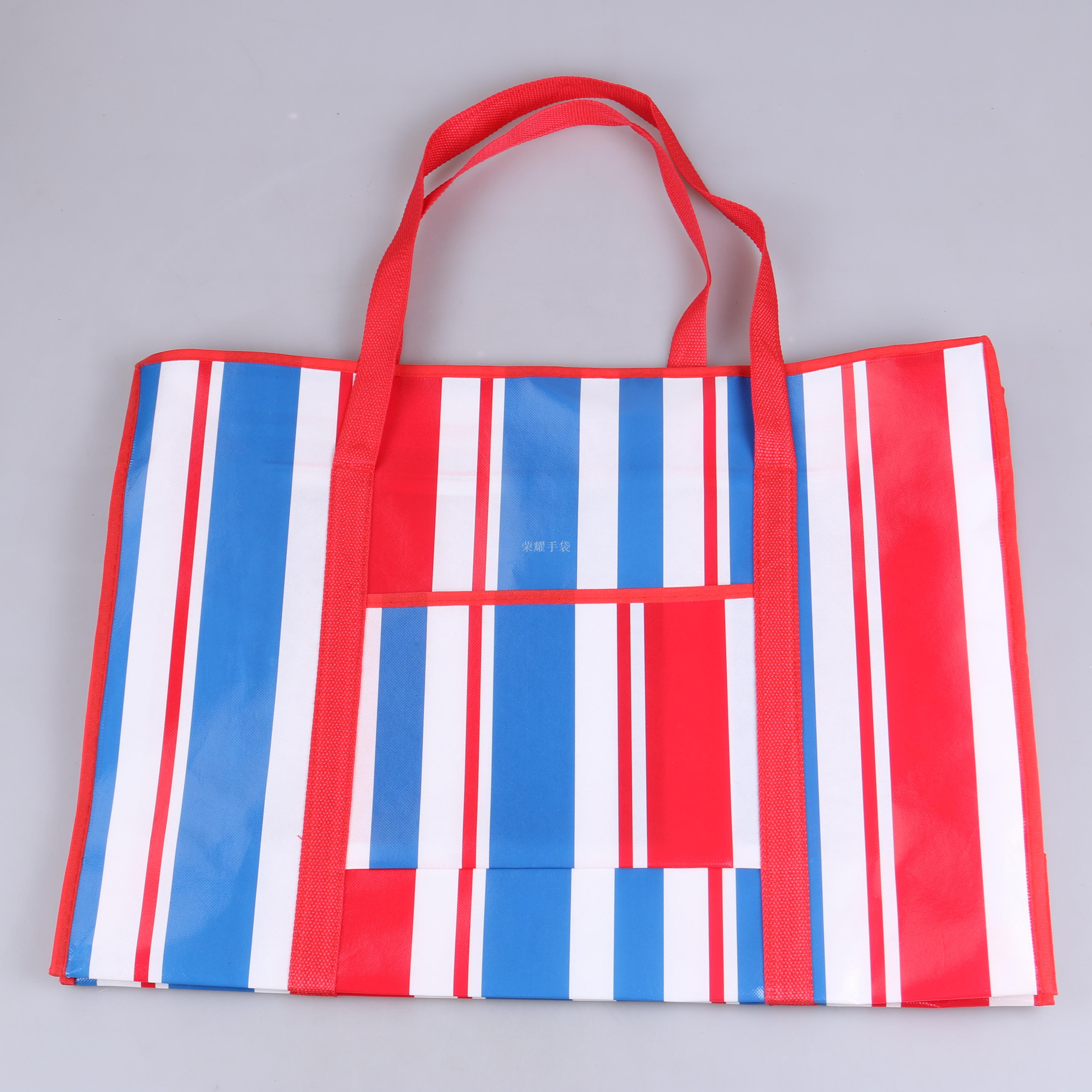 Woven bags, moving tools, packing gunny bags, extra-large canvas snake skin bags, hand-carry bags with super large capacity, luggage pockets