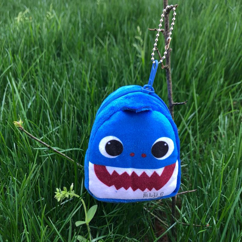 Shark Wallet Coin Purse small schoolbag Coin Purse Shark Printed Wallet Shark Baby wallet bag Specification image