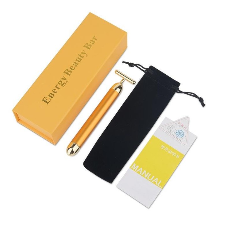 黄金棒24K黄金美容棒 美容仪振动24K黄金 24K黄金瘦脸工具按摩仪