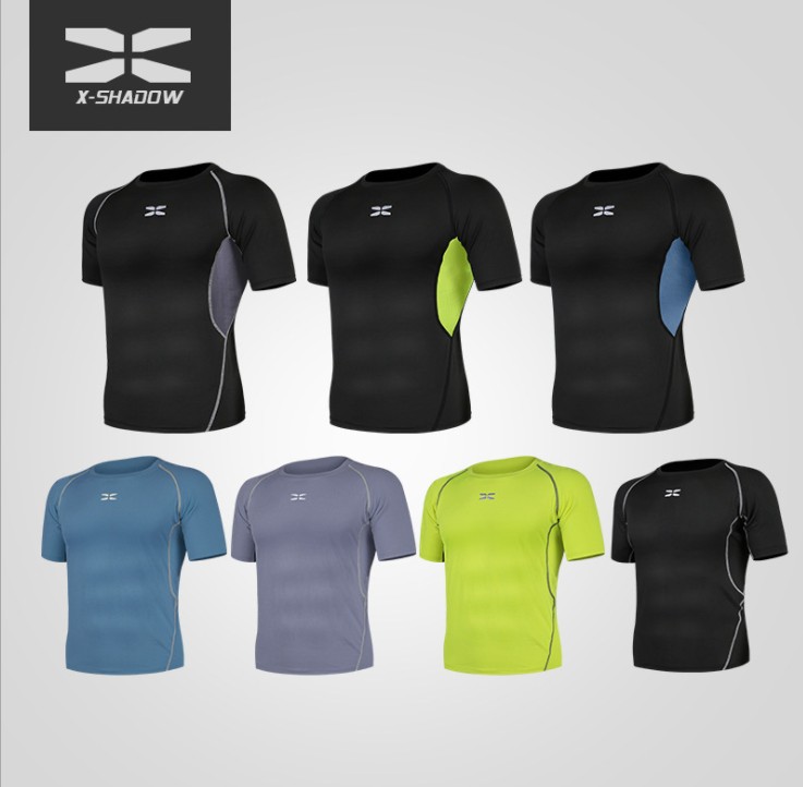 Quick-drying clothes for men, short-sleeved loose fitness T-shirts, running shirts, half-sleeved T-shirts, large-sized sports T-shirts
