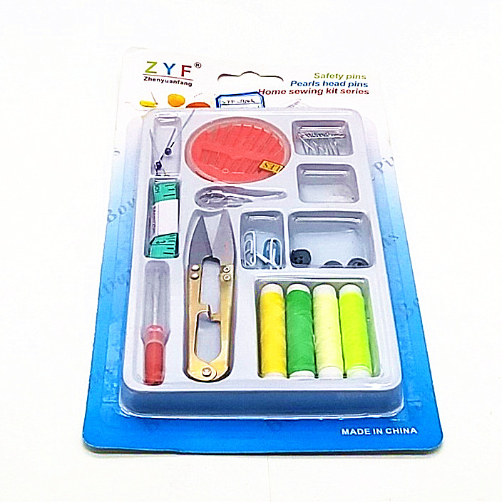 Sunshine Department Store Portable Mini Sewing Kit, Home sewing Kit + Scissors, Needle Threading Tool, Buttons and pins