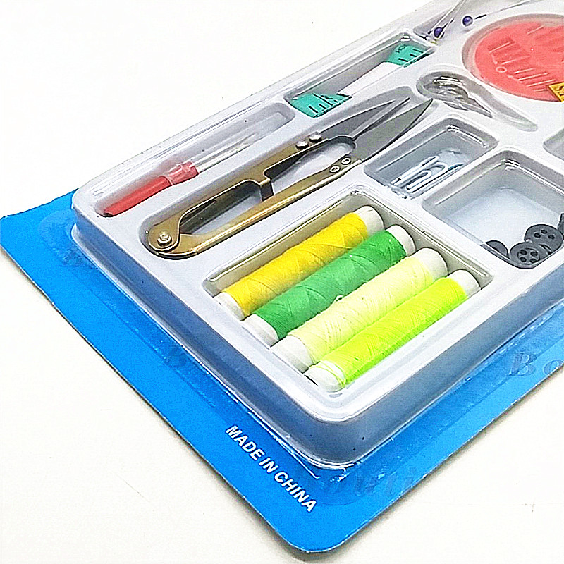 Sunshine Department Store Portable Mini Sewing Kit, Home sewing Kit + Scissors, Needle Threading Tool, Buttons and pins Specification image