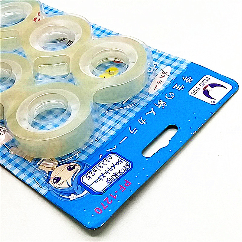 Sunshine Department Store transparent small Tape, student stationery tape, small adhesive tape, letter-sticking tape, office easy-tear tape Specification image