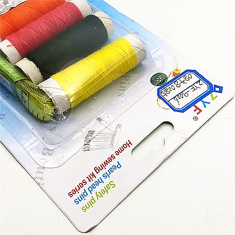 Sunshine Department Store Thread Set: Home Thread Mending Bag, Travel Sewing Bag + Needle Threading tool + tape measure details Picture