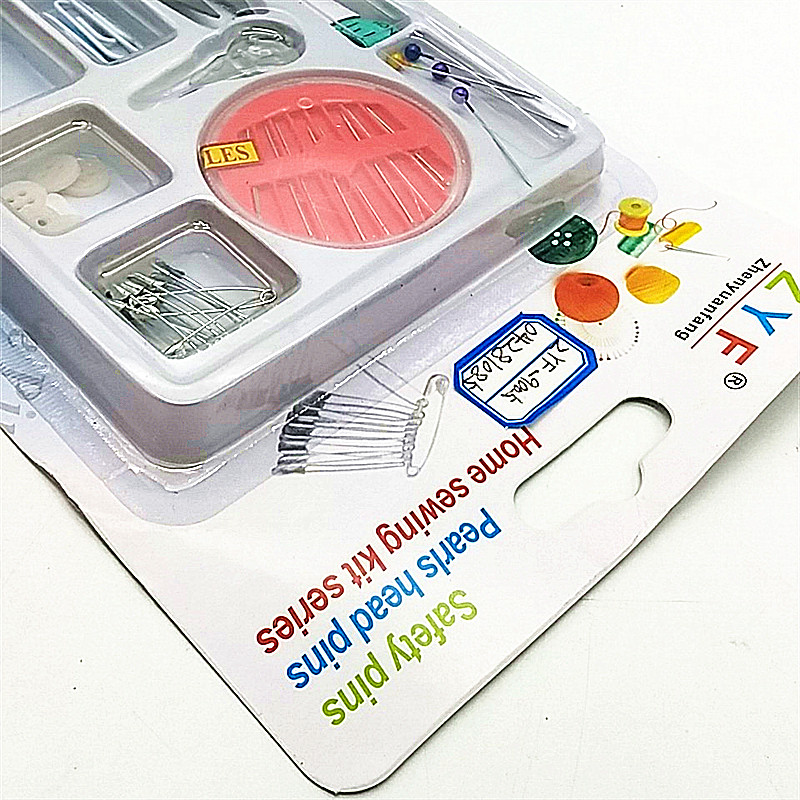 Sunshine Department Store Portable Mini Sewing Kit, Home sewing Kit + Scissors, Needle Threading Tool, Buttons and pins details Picture