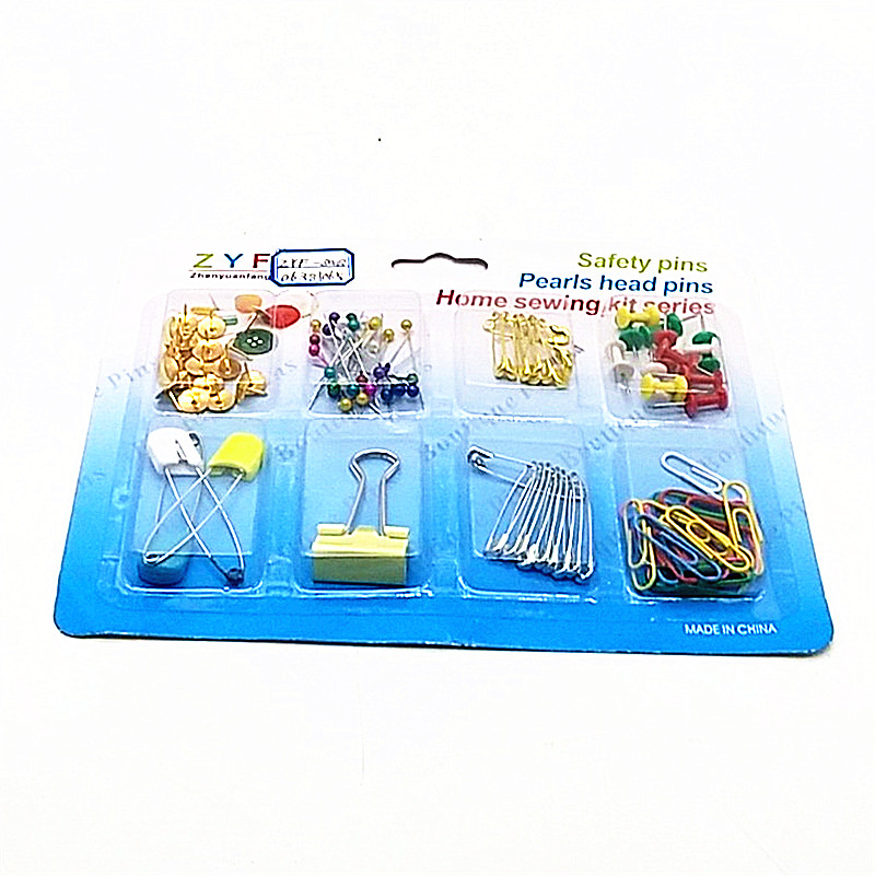 Sunshine department store card pin pin buckle pin paper clip I-pin long tail clip pearlescent pin pin combination