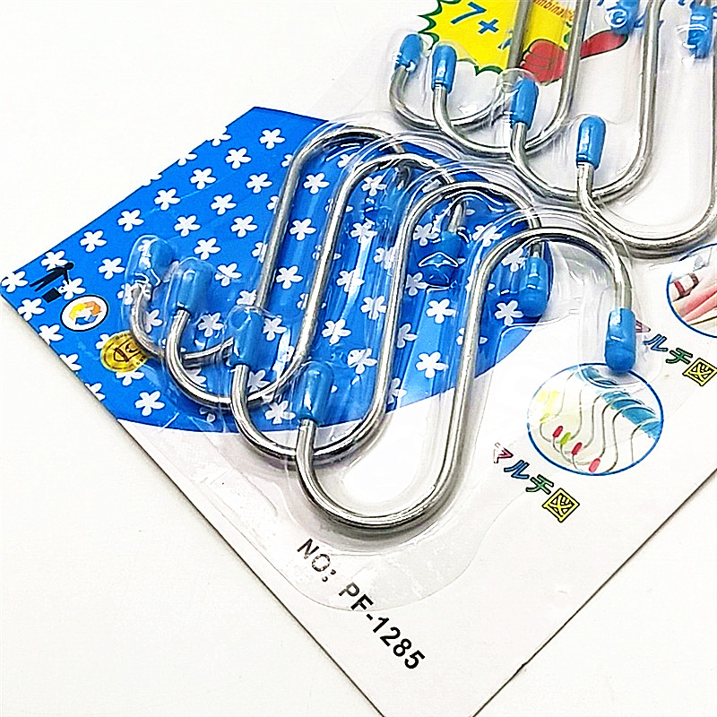 Sunshine Department Store's thickened non-magnetic stainless steel S-shaped hooks, S-hooks for sun-drying sausages and hanging cured meat, S-hooks for kitchen hooks Specification image