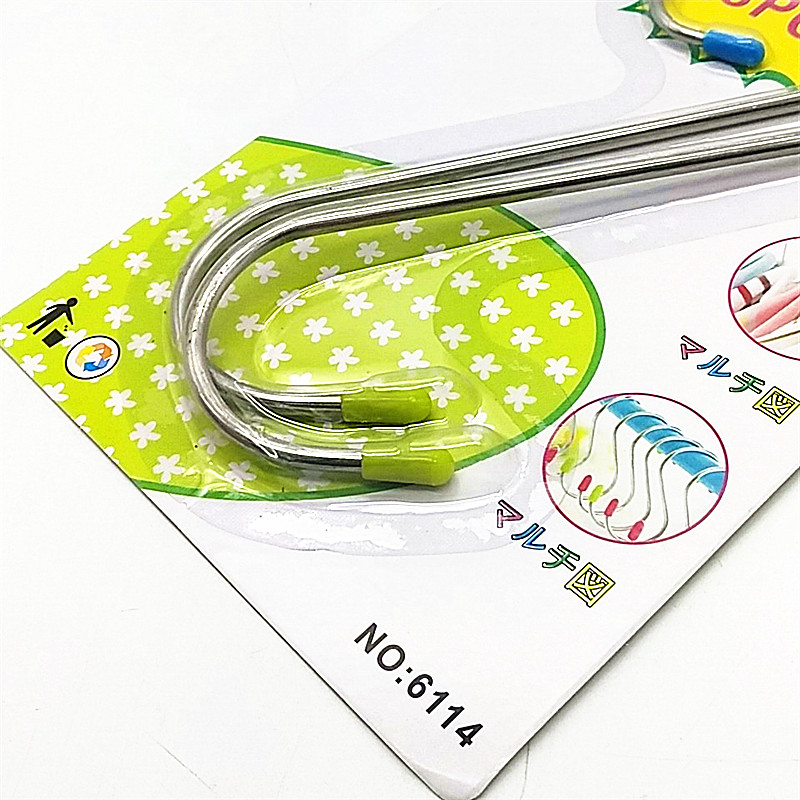 Sunshine Department Store's thickened non-magnetic stainless steel S-shaped hooks, S-hooks for sun-drying sausages and hanging cured meat, S-hooks for kitchen hooks Specification image