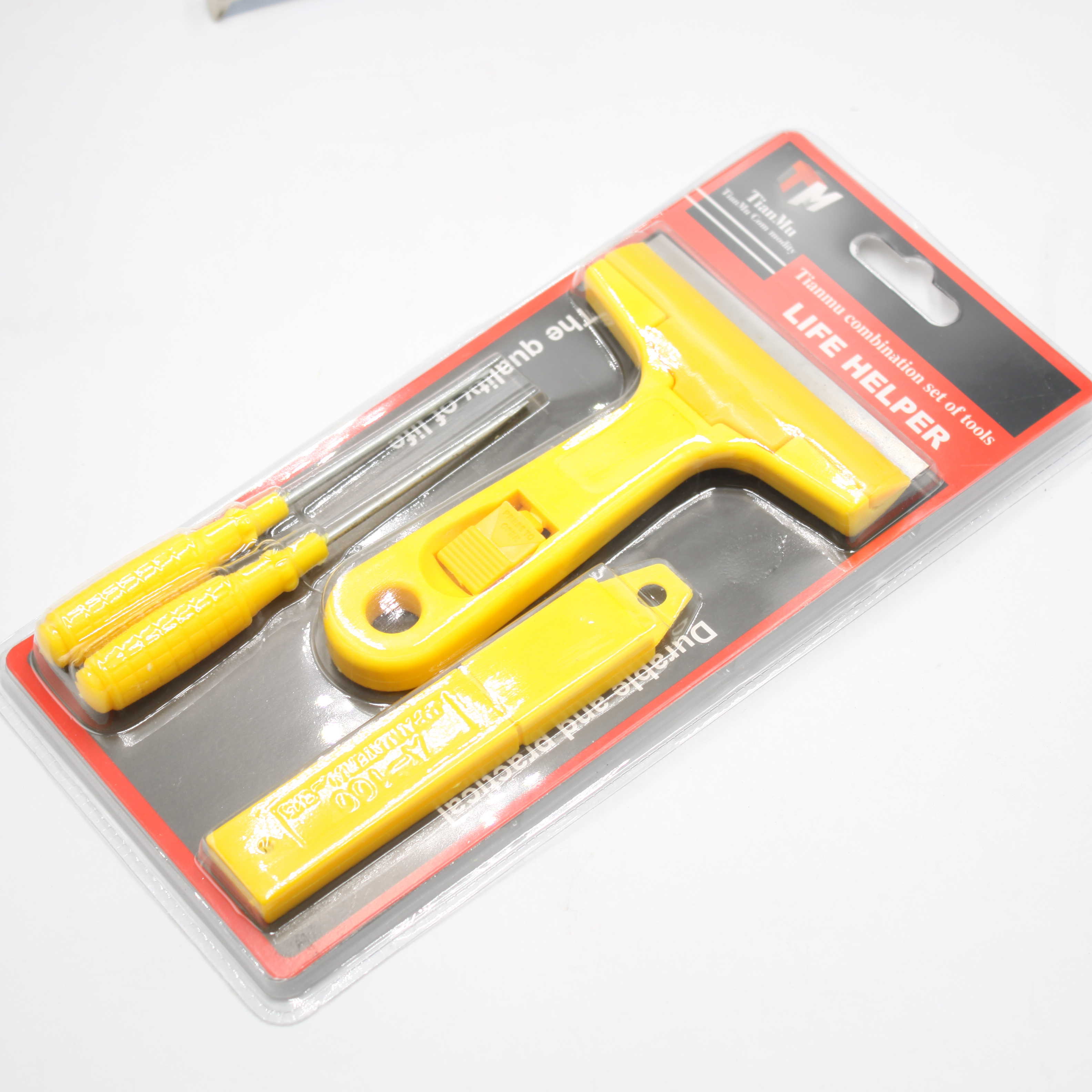 TianMu526 Scraper 3-piece set, 4-piece multi-functional screwdriver set, factory direct sales, 10-yuan store wholesale supply Application Scenario