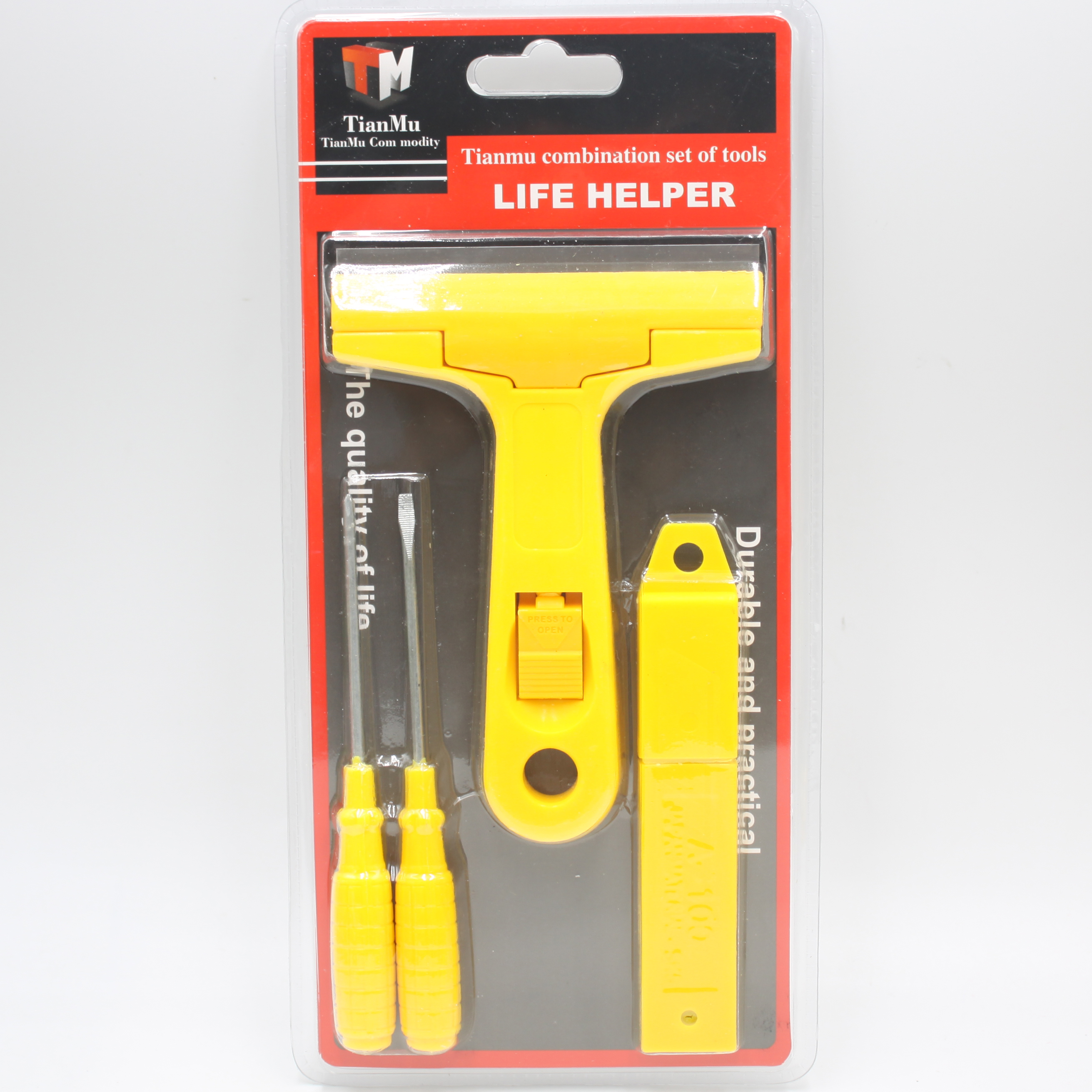 TianMu526 Scraper 3-piece set, 4-piece multi-functional screwdriver set, factory direct sales, 10-yuan store wholesale supply