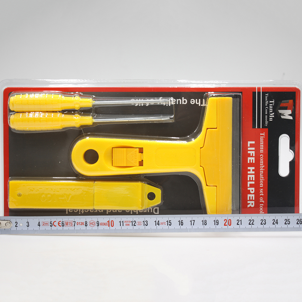 TianMu526 Scraper 3-piece set, 4-piece multi-functional screwdriver set, factory direct sales, 10-yuan store wholesale supply Specification image