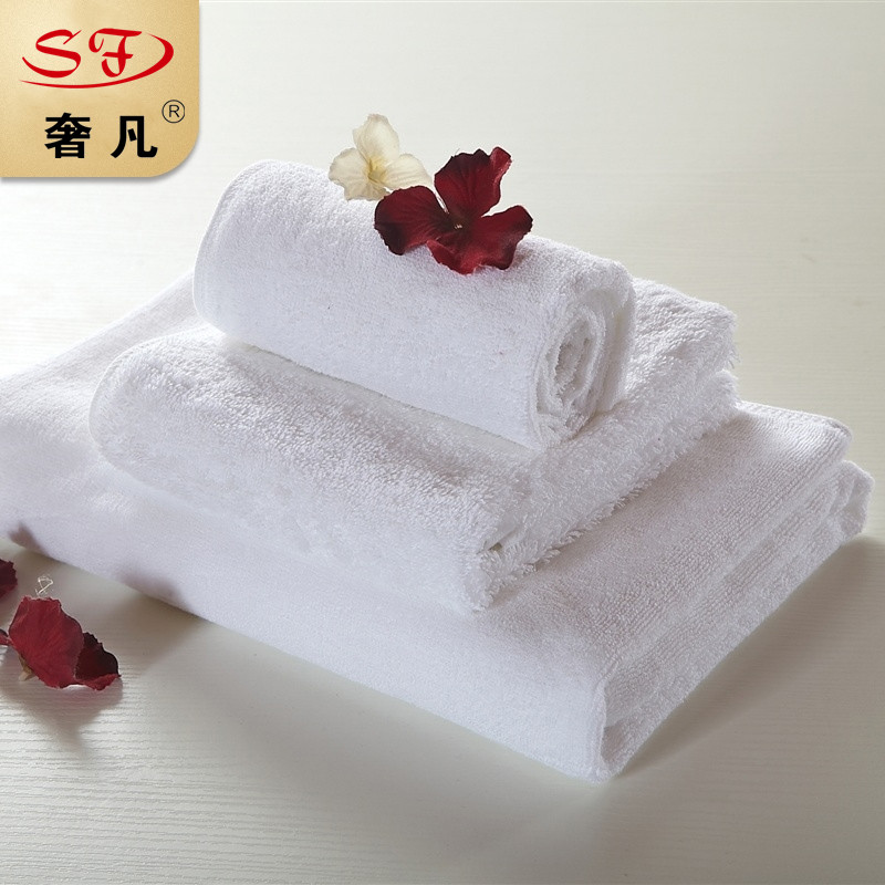 酒店毛巾全棉成人洗脸巾加厚吸水儿童家用白色大毛巾美容院小面巾