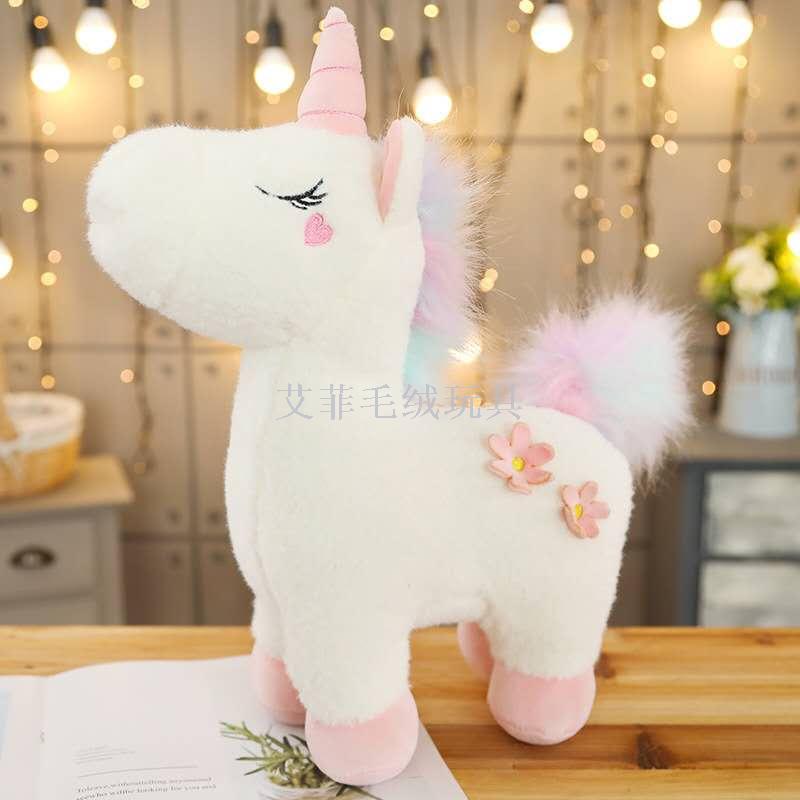 Nuevo ins influencer soñador ángel unicornio bondadoso doncella corazón almohada muñeca peluche regalo details Picture