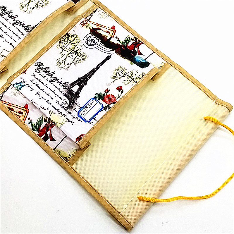 Sunshine Department Store storage bag, wall-mounted at the back of the bag door, student mobile phone wardrobe storage, fabric storage bag hanging bag details Picture
