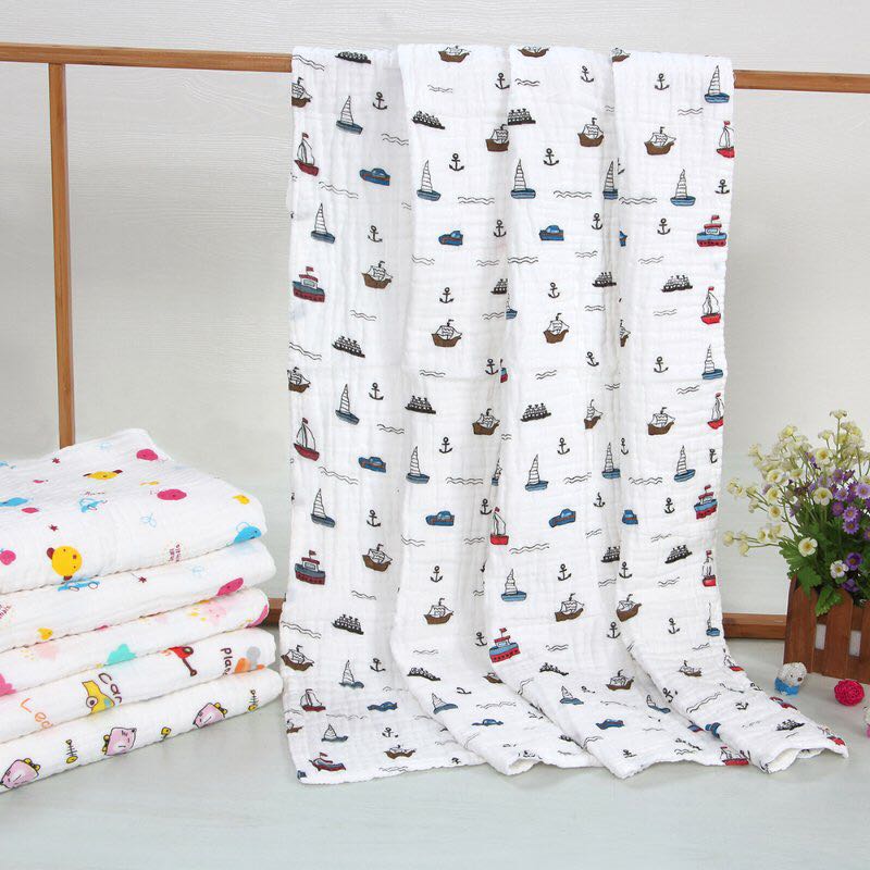 Baby bath towels, gauze, baby bath towels, newborn towels, children's blankets, super soft and highly absorbent