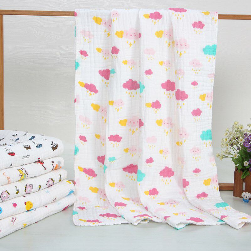 Baby bath towels, gauze, baby bath towels, newborn towels, children's blankets, super soft and highly absorbent Specification image