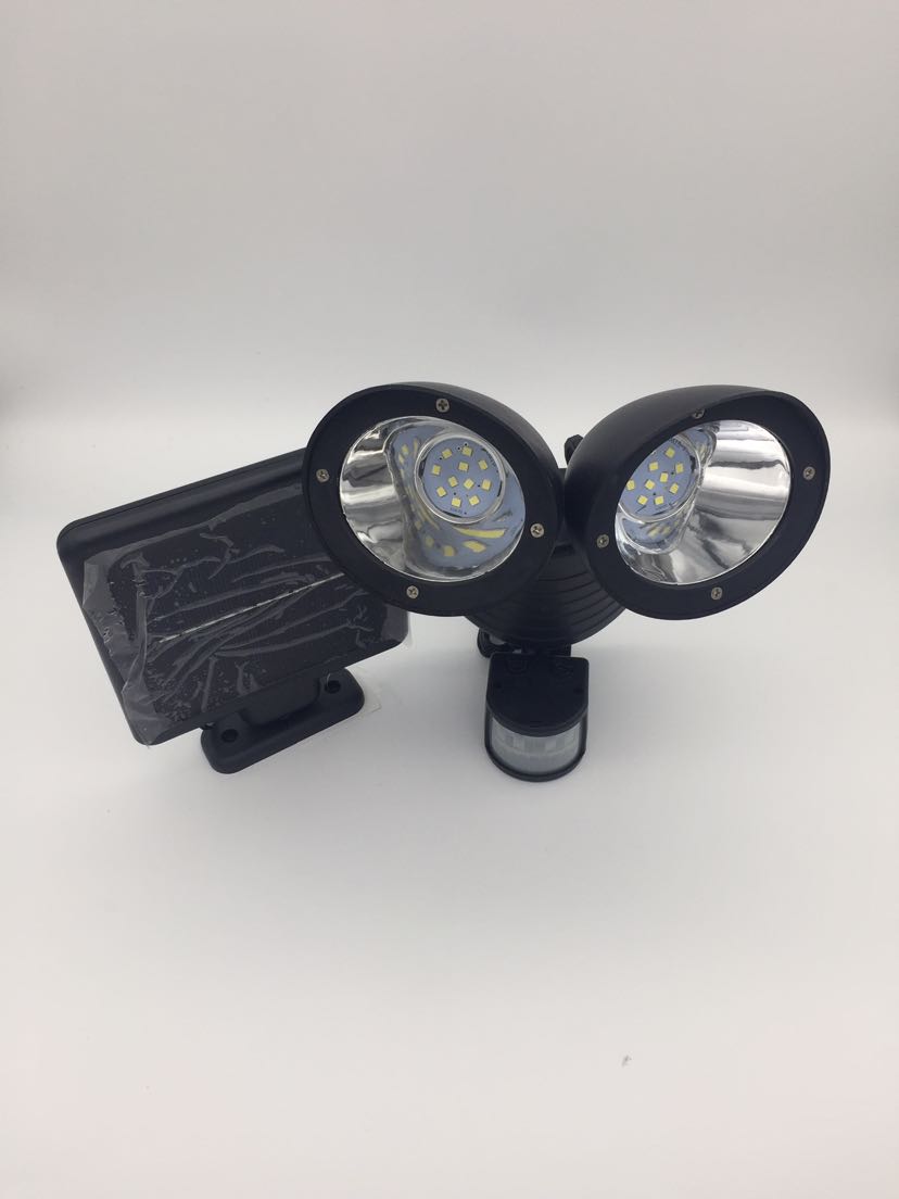 Outdoor 22LED solar dual sensor infrared human sensor street light aisle light outdoor wall light